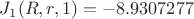 $J_{1}(R,r,1)=-8.9307277$