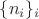 $\{n_i\}_i$