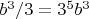 $b^3/3=3^5b^3$