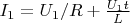 $I_1 = U_1/R + \frac{U_1 t}{L}$