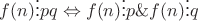 $f(n) \vdots pq \Leftrightarrow f(n) \vdots p \& f(n) \vdots q$