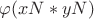 $\varphi(xN * yN)$
