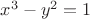 $x^3-y^2=1$