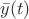 $\bar{y}(t)$