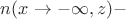 $n(x\to-\infty,z) -$