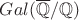$Gal(\overline{\mathbb Q}/\mathbb Q)$
