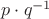 $p\cdot q^{-1}$