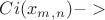 $Ci(x_m_,_n)->$ $Ci(x_m_,_n)->$
