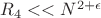 $R_4<<N^{2+\epsilon}$