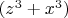 $\quad  (z^3 +x^3)$
