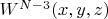 $W^{N-3}(x,y,z)$