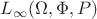 $L_{\infty}(\Omega,\Phi,P)$