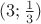 $(3; \frac{1}{3})$