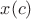 $x(c)$ $x(c)$