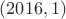 $(2016,1)$