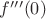 $f'''(0)$