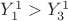 $Y^1_1>Y^1_3 $ $Y^1_1>Y^1_3 $