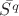 $\bar{S^q}$