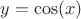 $y=\cos(x)$