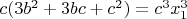 $c(3b^2+3bc+c^2)=c^3x_1^3$