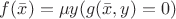 $f(\bar{x}) = \mu y(g(\bar{x}, y) = 0)$
