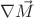 $\nabla\vec{M}$