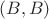 $(B,B)$