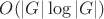 $O(|G|\log |G|)$