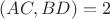 $(AC,BD)=2$