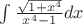 $ \int \frac {\sqrt{1+x^4}} {x^4-1} dx $