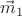 $\vec{m}_1$ $\vec{m}_1$
