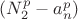$(N_2^p-a_n^p)$