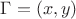 $\Gamma=(x,y)$