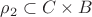 $\rho_2\subset C\times B$