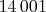 $14\,001$