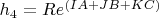 $h_4=Re^{(IA+JB+KC)}$