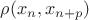 $\rho(x_n, x_{n+p})$