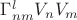 $\Gamma_{nm}^{l}V_nV_m $