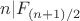 $n|F_{(n+1)/2}$