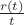 $\frac{r(t)}{t}$