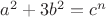 $a^2 + 3b^2 = c^n$