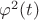 $\varphi^2(t)$