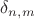 $\delta_{n,m}$