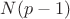 $N(p-1)$