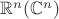$\mathbb R^n (\mathbb C^n)$