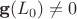 $\textbf{g}(L_0) \neq 0$