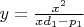 $y=\frac{x^{2}}{xd_1-p_1}}$