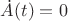 $\dot A(t)=0$