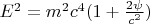$E^2=m^2c^4(1+\frac{2\psi}{c^2})$
