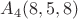 $A_4(8,5,8)$